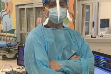 Thomas McPherson in Medical PPE