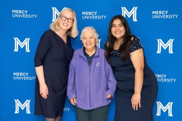 Mercy University President with 2026 Trustees' Scholarship Gala honorees