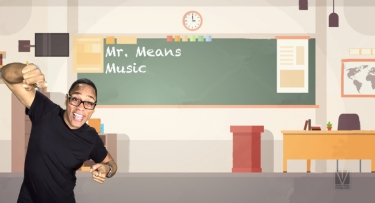 Teacher in online classroom 