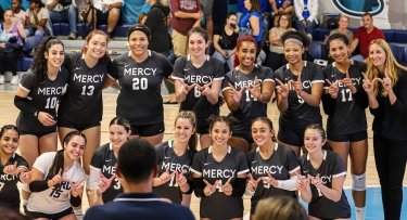 Mercy University Women's Volleyball team