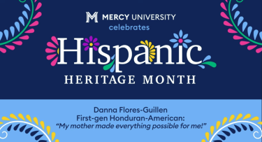 Mercy University Celebrates Hispanic Heritage Month poster art: Dana Flores-Guillen