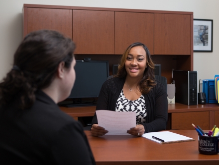 A Human Resources Professional conducting an interview.