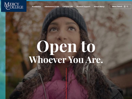 Mercy College homepage