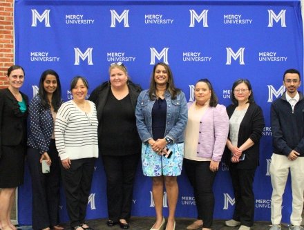 Mercy University faculty and participants of the Education Symposium