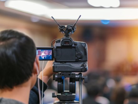 person recording video
