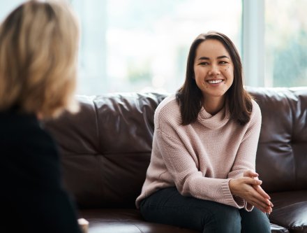 psychologist with patient