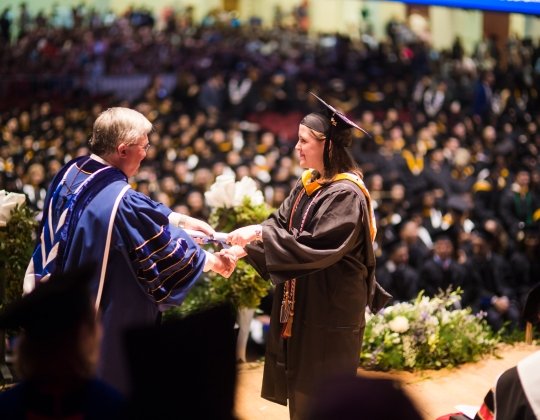 Students at Graduation