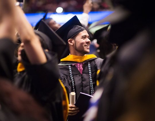 Student at Mercy Graduation