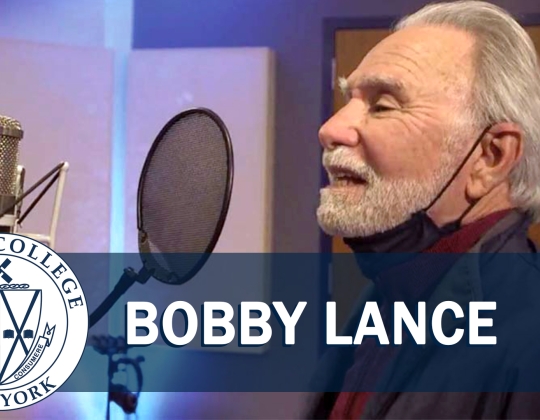 bobby singing in studio