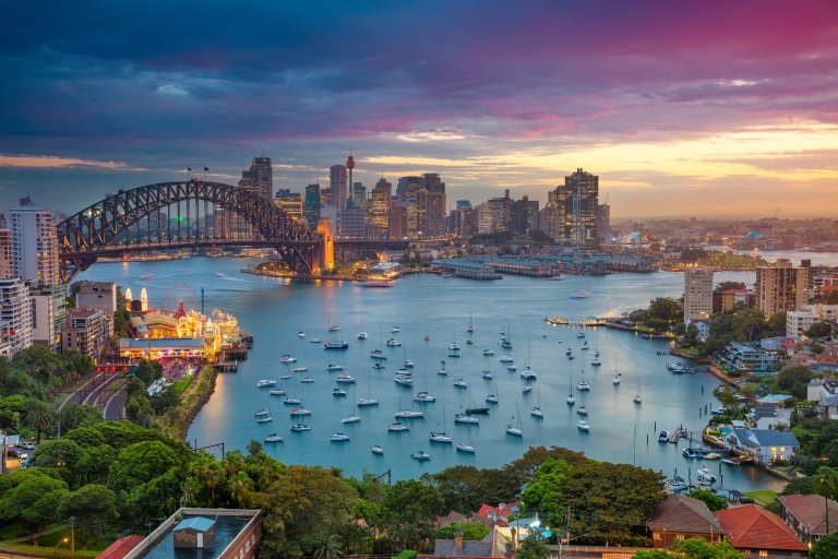 Panoramic view of Sydney, Australia.
