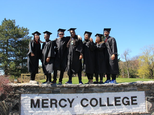 Graduates on Dobbs Ferry Campus