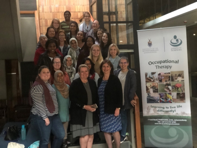Dr. Toglia and other Occupational therapists at the lecture in South African  