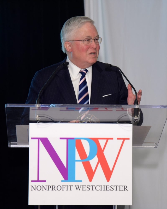 President Hall at Nonprofit Westchester Awards