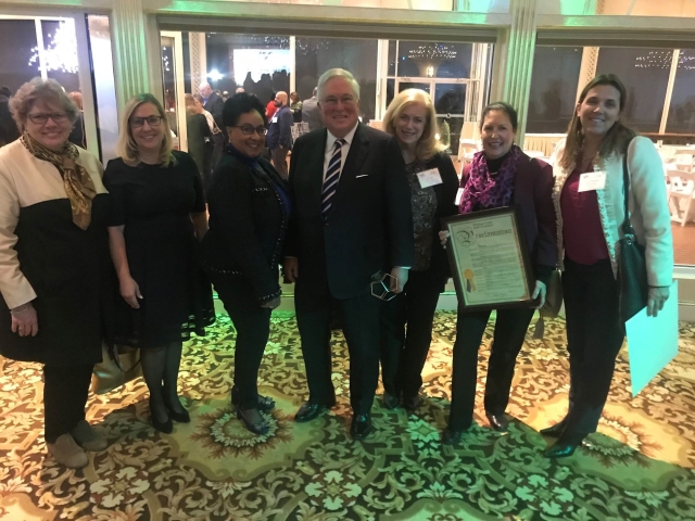 President Hall and Mercy Staff at Nonprofit Westchester 2019 awards