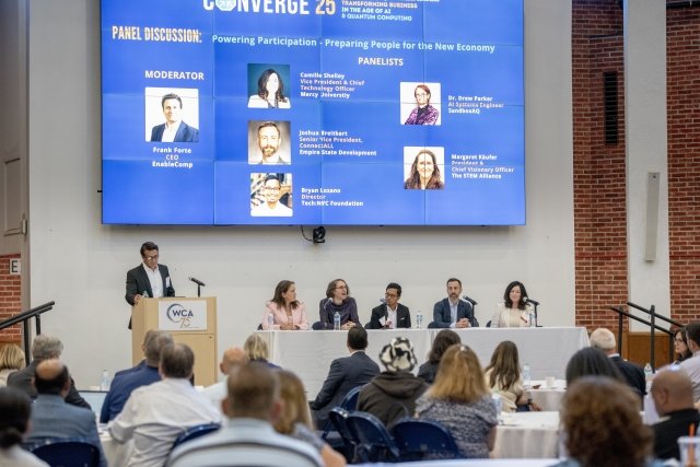 Panelists at second annual Converge conference at Mercy University