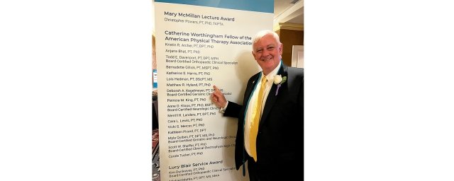 Mercy University Associate Professor Matthew Hyland among honorees at APTA Leadership Conference 