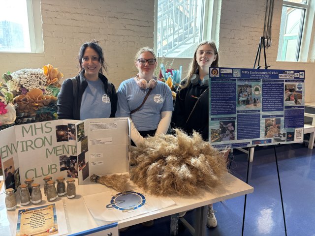 Students from Manville High School at the USA Blue Schools Student Symposium