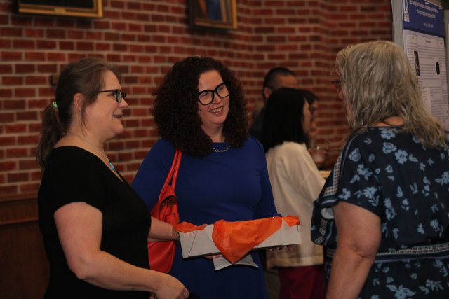 Provost Greenwood speaks to faculty at Faculty Recognition Ceremony