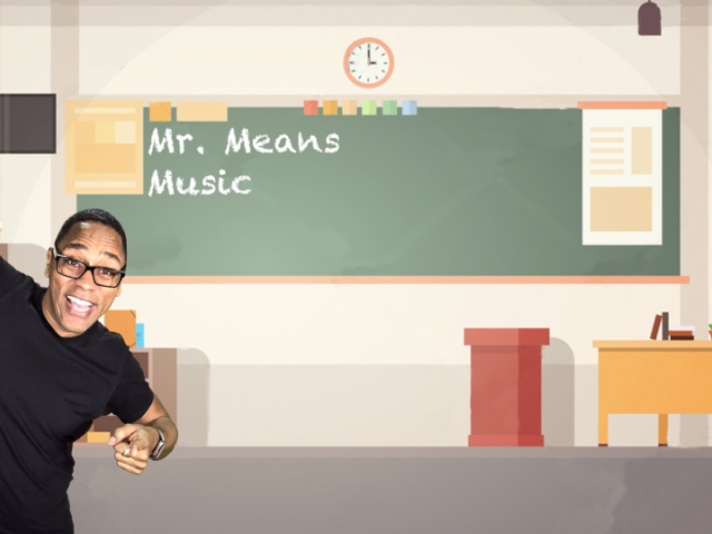 Teacher in online classroom 